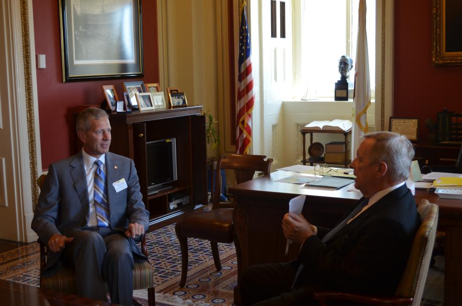 July 16, 2015 - Lance Fritz, CEO of Union Pacific, and I held a meeting to discuss Positive Train Control.